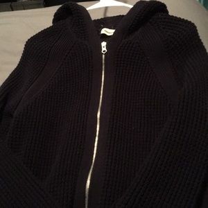 Moncler zip up heavy sweater